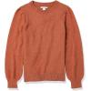 imageAmazon Essentials Womens Soft Touch Pleated Shoulder Crewneck SweaterCaramel