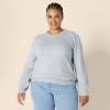 imageAmazon Essentials Womens Soft Touch Pleated Shoulder Crewneck SweaterGrey Heather