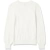 imageAmazon Essentials Womens Soft Touch Pleated Shoulder Crewneck SweaterIvory