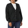 imageAmazon Essentials Womens Soft Touch Ribbed Blouson CardiganBlack