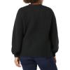 imageAmazon Essentials Womens Soft Touch Ribbed Blouson CardiganBlack