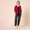 imageAmazon Essentials Womens Soft Touch Ribbed Blouson CardiganDark Red