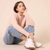imageAmazon Essentials Womens SoftTouch Modern Cable Crewneck Sweater Available in Plus SizeBlush