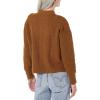imageAmazon Essentials Womens SoftTouch Modern Cable Crewneck Sweater Available in Plus SizeDark Camel