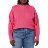 imageAmazon Essentials Womens SoftTouch Modern Cable Crewneck Sweater Available in Plus SizeHot Pink