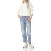 imageAmazon Essentials Womens SoftTouch Modern Cable Crewneck Sweater Available in Plus SizeIvory