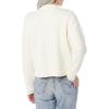 imageAmazon Essentials Womens SoftTouch Modern Cable Crewneck Sweater Available in Plus SizeIvory