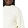 imageAmazon Essentials Womens SoftTouch Modern Cable Crewneck Sweater Available in Plus SizeIvory