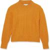 imageAmazon Essentials Womens SoftTouch Modern Cable Crewneck Sweater Available in Plus SizeOrange