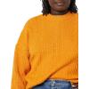 imageAmazon Essentials Womens SoftTouch Modern Cable Crewneck Sweater Available in Plus SizeOrange
