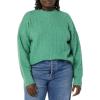 imageAmazon Essentials Womens SoftTouch Modern Cable Crewneck Sweater Available in Plus SizeSage Green