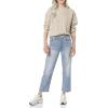 imageAmazon Essentials Womens SoftTouch Modern Cable Crewneck Sweater Available in Plus SizeTan Heather