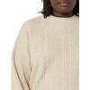 imageAmazon Essentials Womens SoftTouch Modern Cable Crewneck Sweater Available in Plus SizeTan Heather