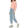 imageAmazon Essentials Womens Stitch Cable SweaterBright Peach Heather