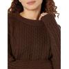 imageAmazon Essentials Womens Stitch Cable SweaterEspresso