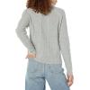 imageAmazon Essentials Womens Stitch Cable SweaterLight Grey Heather