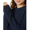 imageAmazon Essentials Womens Stitch Cable SweaterNavy