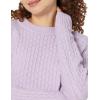 imageAmazon Essentials Womens Stitch Cable SweaterPastel Lilac