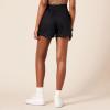 imageAmazon Essentials Womens Stretch Cotton MidRise PullOn RelaxedFit ShortsBlack