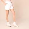 imageAmazon Essentials Womens Stretch Cotton MidRise PullOn RelaxedFit ShortsWhite