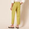 imageAmazon Essentials Womens Stretch Cotton Pullon High Rise RelaxedFit Ankle Length PantDark Yellow