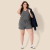 imageAmazon Essentials Womens Studio Terry RomperCharcoal Heather