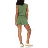 imageAmazon Essentials Womens Studio Terry RomperMilitary Green
