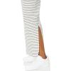imageAmazon Essentials Womens Supersoft Terry Racerback Maxi Dress Previously Daily RitualBlack White Thin Stripe