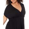 imageAmazon Essentials Womens Surplice Dress Available in Plus SizeBlack