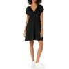 imageAmazon Essentials Womens Surplice Dress Available in Plus SizeBlack