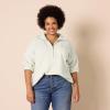 imageAmazon Essentials Womens Sweaters Dressy Casual Mid Gauge Stretch Half Zip Polo CollarBeige