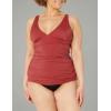 imageAmazon Essentials Womens Tankini Swim Top Available in Plus SizeBrick Red