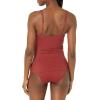 imageAmazon Essentials Womens Tankini Swim Top Available in Plus SizeBrick Red