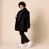 imageAmazon Essentials Womens Teddy Bear Fleece OversizedFit Lapel Jacket Previously Daily RitualBlack