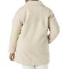imageAmazon Essentials Womens Teddy Bear Fleece OversizedFit Lapel Jacket Previously Daily RitualSand