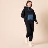 imageAmazon Essentials Womens Teddy Fleece Quarter Button Hooded JacketBlack
