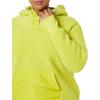 imageAmazon Essentials Womens Teddy Fleece Quarter Button Hooded JacketBright Olive Green