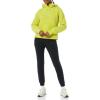 imageAmazon Essentials Womens Teddy Fleece Quarter Button Hooded JacketBright Olive Green