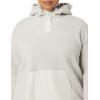 imageAmazon Essentials Womens Teddy Fleece Quarter Button Hooded JacketLight Grey