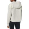 imageAmazon Essentials Womens Teddy Fleece Quarter Button Hooded JacketLight Grey