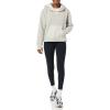 imageAmazon Essentials Womens Teddy Fleece Quarter Button Hooded JacketLight Grey