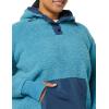 imageAmazon Essentials Womens Teddy Fleece Quarter Button Hooded JacketTeal Blue