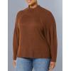 imageAmazon Essentials Womens Ultra Soft Oversized Cropped Cocoon Sweater Available in Plus Size Previously Daily RitualChocolate Heather