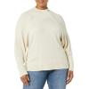 imageAmazon Essentials Womens Ultra Soft Oversized Cropped Cocoon Sweater Available in Plus Size Previously Daily RitualSand Heather