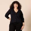 imageAmazon Essentials Womens VNeck Lightweight Cropped RelaxedFit Cardigan SweaterBlack