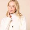 imageAmazon Essentials Womens VNeck Midweight RelaxedFit Cardigan SweaterEggshell White