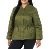 imageAmazon Essentials Womens Waist Padded Bomber JacketDark Olive