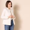 imageAmazon Essentials Womens Waist Padded Bomber JacketIvory