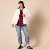 imageAmazon Essentials Womens Waist Padded Bomber JacketIvory