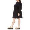 imageAmazon Essentials Womens Waisted Sweatshirt Dress Available in Plus SizeBlack